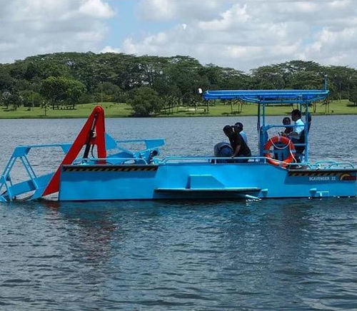 Pollution control boat - Scavenger HYD22 - Five Aluminium Boat and Engineering Pte Ltd - diesel / aluminum