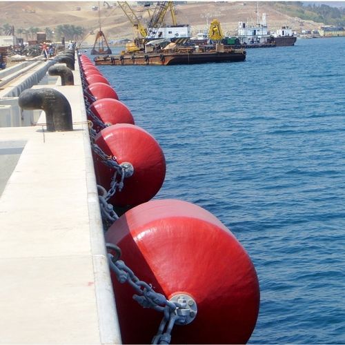 Ship fender - Jerryborg Marine Machinery Co., Ltd - for docks / black / red