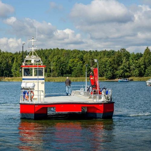 Fireboat - 1720 OSR - Kewatec - oil spill recovery boat / catamaran / outboard