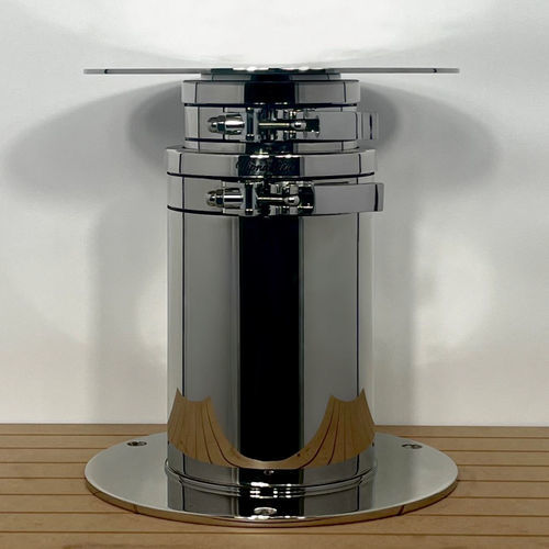 Telescopic table pedestal - R17VIPA002 - VIP s.r.l. - stainless steel