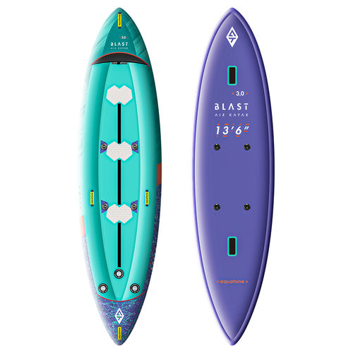 Sit-on-top kayak - BLAST - Aquatone - inflatable / recreational / sea