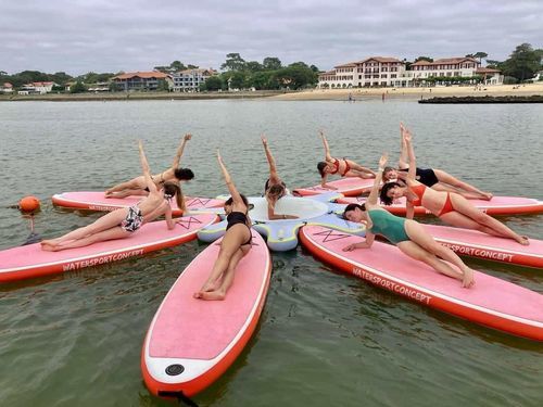 Inflatable stand-up paddle-board - YOH-GHA - WATERSPORT CONCEPT - for yoga / adult / PVC