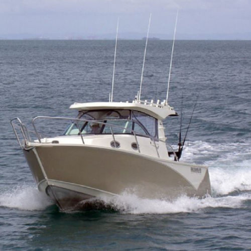 Outboard day fishing boat - SAIL 790 - Qingdao Allheart Marine Co., Ltd. - wheelhouse / aluminum / 10-person max.
