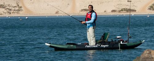 Sit-on-top kayak - 385fta FastTrack™  - SeaEagle.com - inflatable / fishing / sea