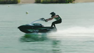 swing-arm jet-ski