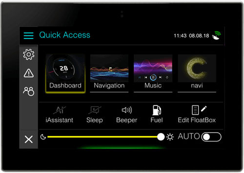 Boat display - Control display 7.0 - Rim Drive Technology - multi-function / 7" / touch screen
