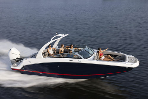 Outboard deck boat - HD8 OB - Four Winns - open / dual-console / bowrider