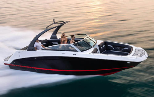 Inboard deck boat - HD5 - Four Winns - open / dual-console / bowrider