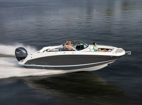 Outboard deck boat - HD5 OB - Four Winns - open / dual-console / bowrider