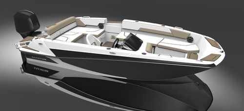 Outboard deck boat - GTD 180 - Glastron - wakeboard / ski / 10-person max.