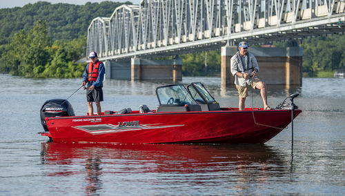Outboard bass boat - FM 1900 WT - Lowe - dual-console / open / sport-fishing