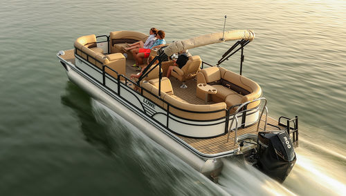 Outboard pontoon boat - SS270 Ext Walk Thru - Lowe - tri-tube / open / dive