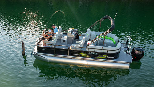 Outboard pontoon boat - SF212 Walk Thru - Lowe - tri-tube / open / side console