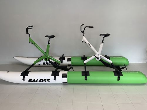 Tandem water bike New Baloss rental tandem Waterbike Italia srl aluminum white blue