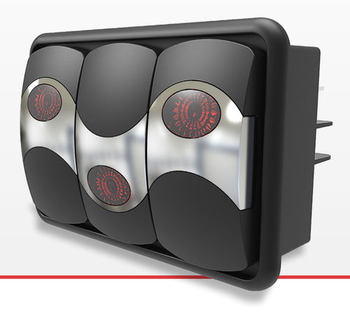 Marine switch - V-SERIES CONTURA® VI - Carling Technoligies - electrical circuit / waterproof / rocker
