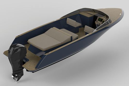 Outboard runabout - ECLA 24 - CLYD Yacht Design - dual-console / open / classic