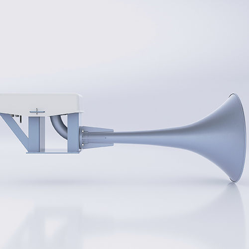 Pneumatic horn - Makrofon ZM200/110b ZVE(E)H - ZÖLLNER Signal GmbH - for ships >200 m / IP56 / emergency