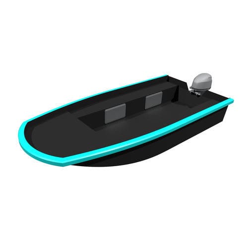 Outboard center console boat - 440 Skiff - ARMEN  Initiative - electric / hybrid / planing hull