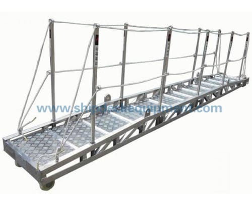 Ship gangway - ISO 7061 - Zhongyuan Ship Machinery Manufacture (Group) Co., - manual / aluminum / with handrails