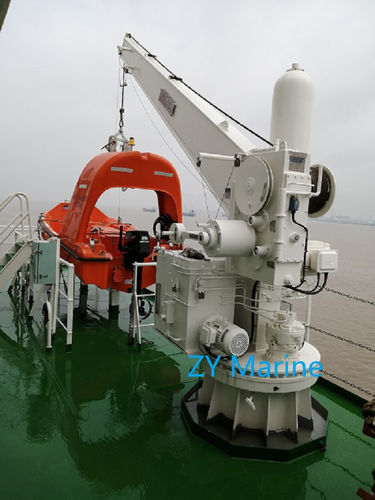 Lifeboat davit - 14kN - Zhongyuan Ship Machinery Manufacture (Group) Co., - hydraulic / rotating