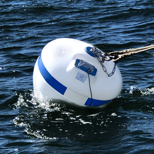 Mooring buoy BEA ETM Marine oval / white / connected