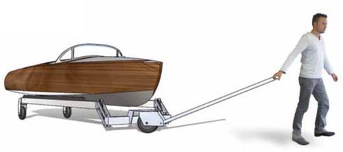 Transport trolley - TRANSBATEAU - MECANOREM - for boats