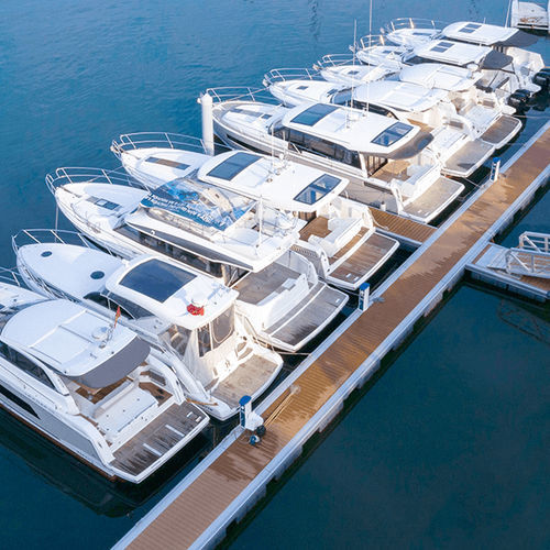 Floating dock - Hong Kong Horizon Marine Industry Co. Limited - mooring / for marinas / aluminum alloy