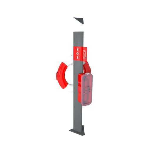 Extinguisher pedestal - Linea SOS - MEQTEC TECHNOLOGIES - lifebelt / for docks / for marinas