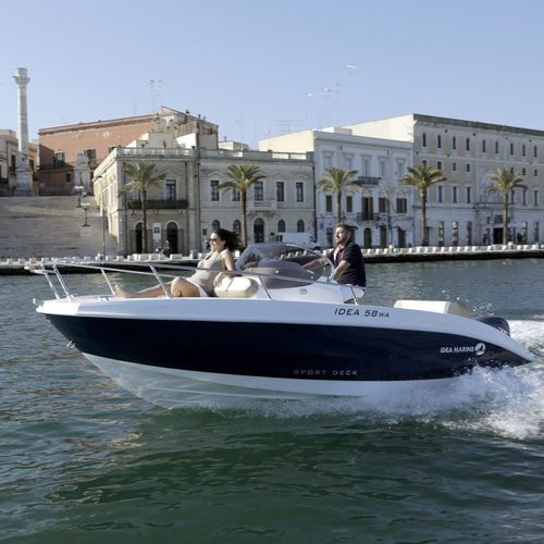 Outboard walkaround - 58WA - IDEA MARINE - center console / open / cruising