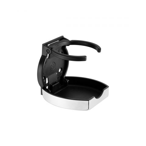Plastic cup holder - GEORGE FOLDING DRINK HOLDER - Marine Town Inc. - stainless steel