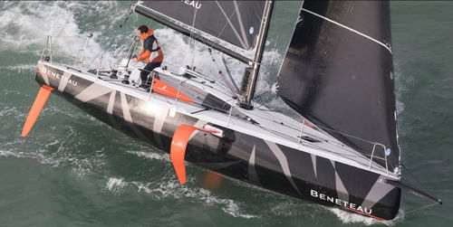 Foiling sailboat - Figaro BENETEAU 3 - Bénéteau Sailboats - one-design / fiberglass / twin rudders