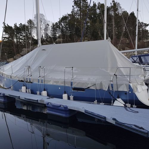 Sailboat winter cover - KAPELL ANNAT - sail / boom / spinnaker pole