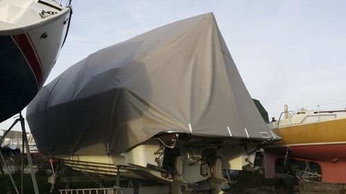 Boat winter cover - KAPELL ANNAT - freeboard / PVC / waterproof