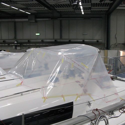 Sailboat sprayhood - Sun Fast 3200 - KAPELL ANNAT - cockpit / stainless steel frame / white