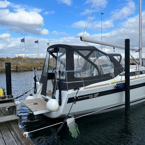 Sailboat cockpit enclosure - Sun Odyssey 349 XXL - KAPELL ANNAT - for Jeanneau