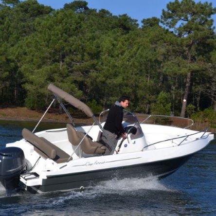 Outboard day cruiser - Cap-Ferret 572 - B2 marine - open / center console / sundeck