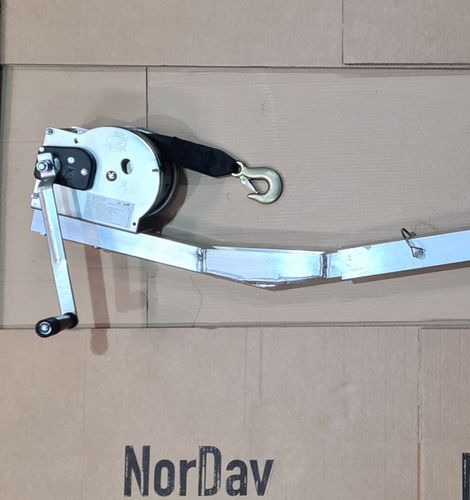 Boat davit - HD-Telescope - NORDAV - NORWEGIAN SWIVEL DAVIT SYSTEM - manual / stainless steel / aluminum