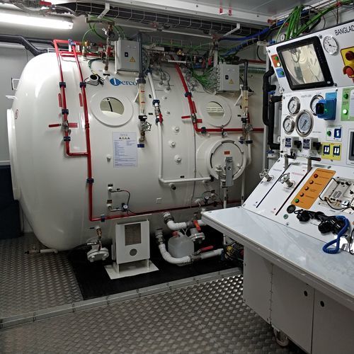 Professional diving decompression chamber - IB1 series - IBERCO - transportable