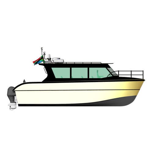 Passenger boat - SHUTTLE 10 CAT - KND Naval Design - outboard / aluminum / rigid hull