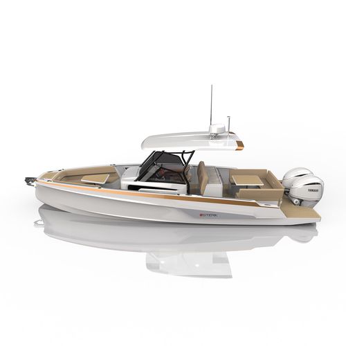 Outboard center console boat 31WB Sterk Yachts twinengine / fiberglass / 6person max.
