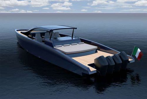Cruising motor yacht - M47P  - Mylius Yachts - open / soft-top / outboard