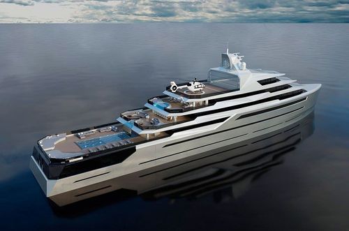 Cruising mega-yacht - 105m  - Brythonic Yachts - explorer / steel / aluminum