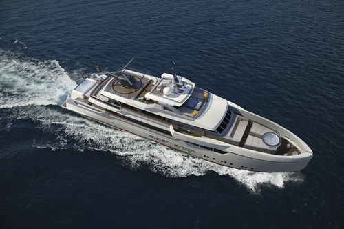 Cruising super-yacht - 45m - Brythonic Yachts - steel / aluminium / with swimming pool