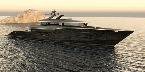 Cruising mega-yacht - Alpha Tango - Brythonic Yachts - flybridge / raised pilothouse / 5-cabin