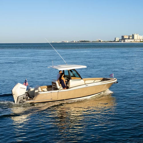 Outboard center console boat - CATALINA 24 - Chris Craft - 10-person max. / sundeck / with T-top