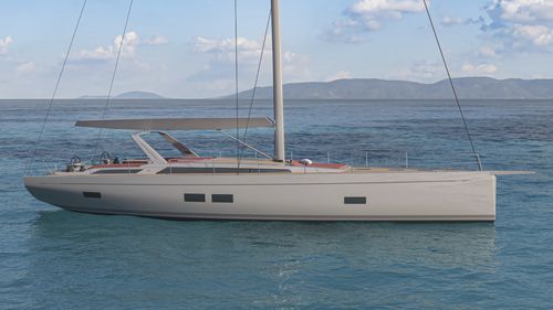 Classic sailing yacht - GS 60 LC - Grand Soleil Yachts - 2-cabin / with open transom / with bowsprit