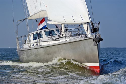 Cruising sailing yacht - Stadtship 56 OESTER - KM Yachtbuilders - 3-cabin / with open transom / aluminum