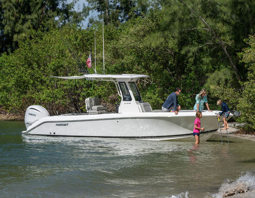 Outboard center console boat - S 248 - Pursuit Boats - sport-fishing / sundeck / with T-top