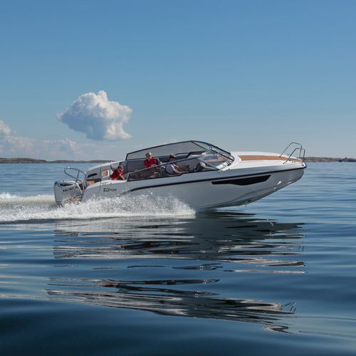 Outboard cabin cruiser - RAPTOR DC - Silver - open / dual-console ...