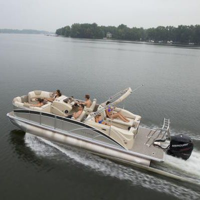 Outboard pontoon boat - S3 Port - Sylvan Pontoons - 13-person max.